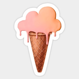 Dixie Damelio - be happy Cloud (ice cream food)| Charli D'Amelio Hype House Tiktok Sticker